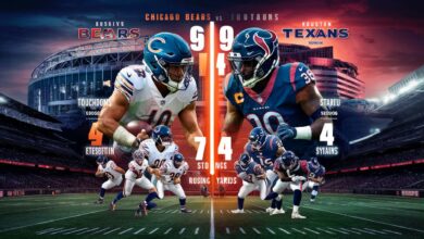 chicago bears vs houston texans match player stats