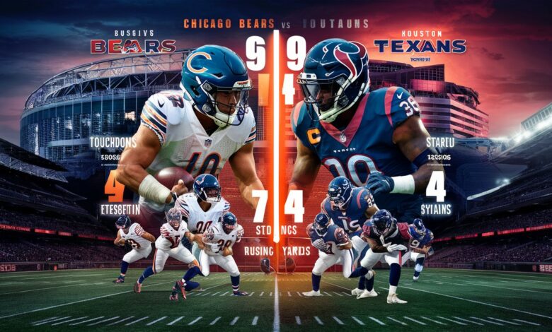 chicago bears vs houston texans match player stats